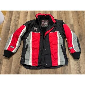 Choko Design Jacket, Boy's Size 10 Red Black, Full Zip, Choko 400 Powersports